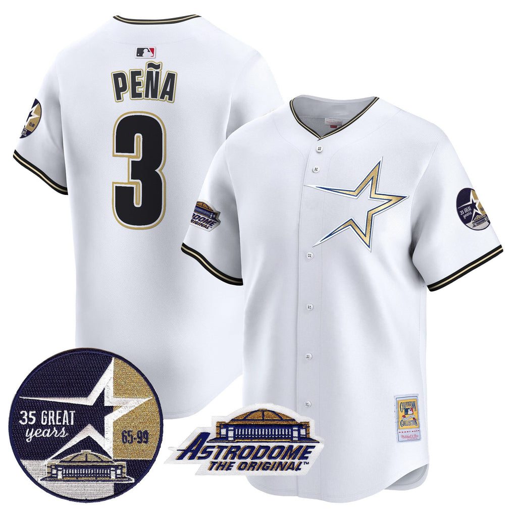 Men’s 1999 Throwback 35th & Astrodome Patch Vapor Premier Limited Jersey
