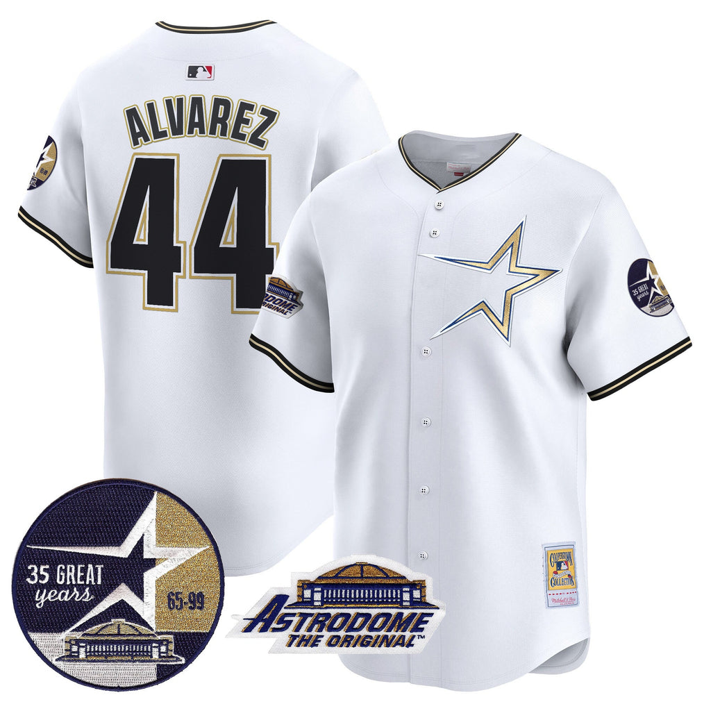 Men’s 1999 Throwback 35th & Astrodome Patch Vapor Premier Limited Jersey