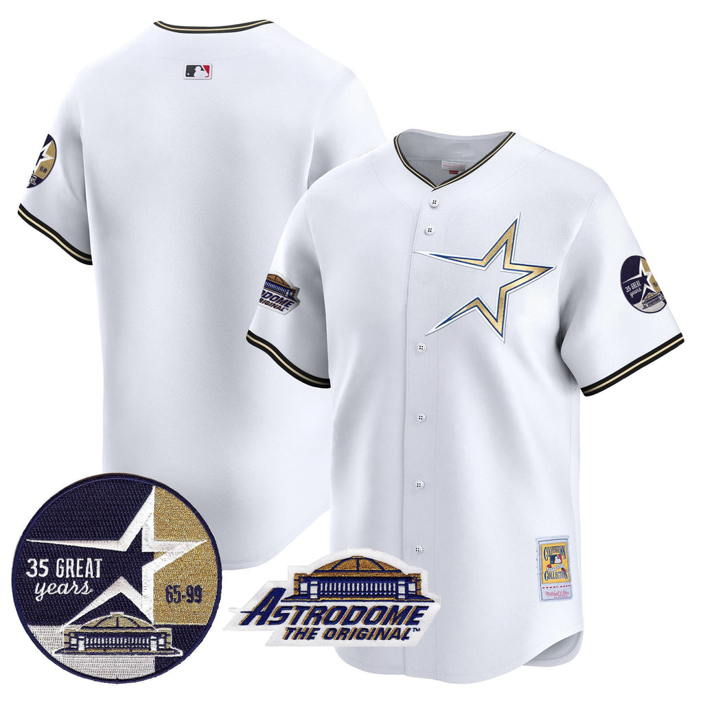 Men’s 1999 Throwback 35th & Astrodome Patch Vapor Premier Limited Jersey