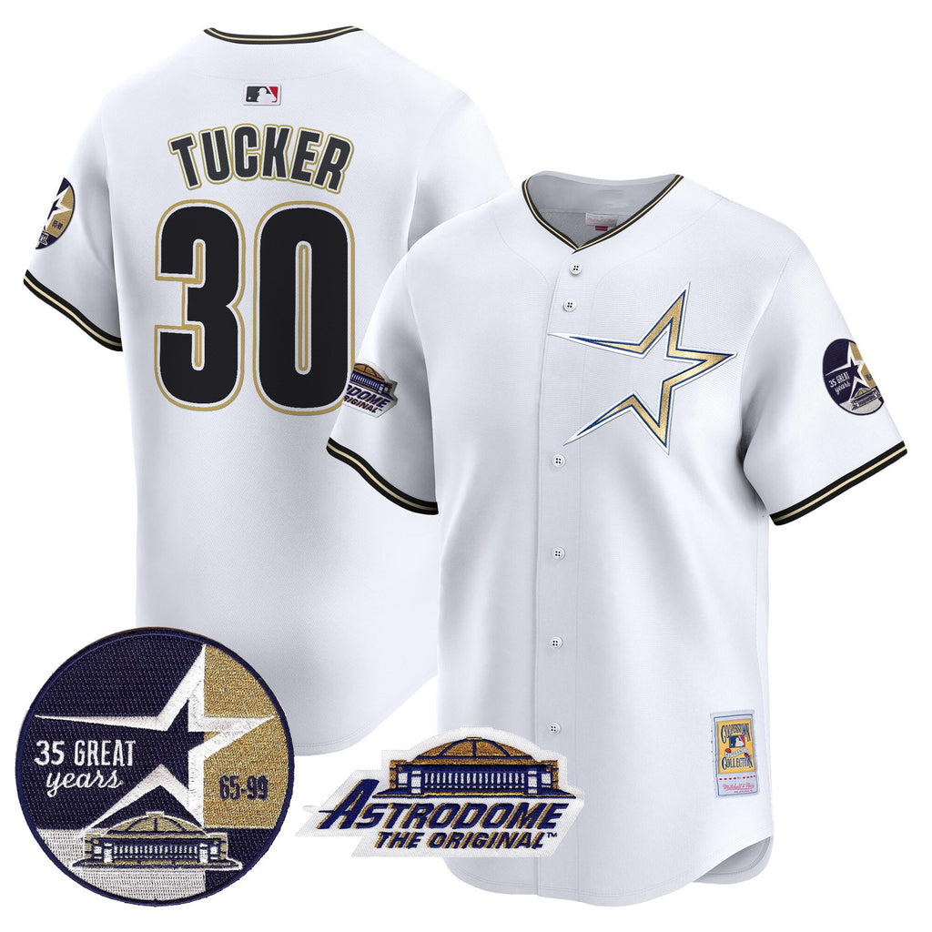 Men’s 1999 Throwback 35th & Astrodome Patch Vapor Premier Limited Jersey