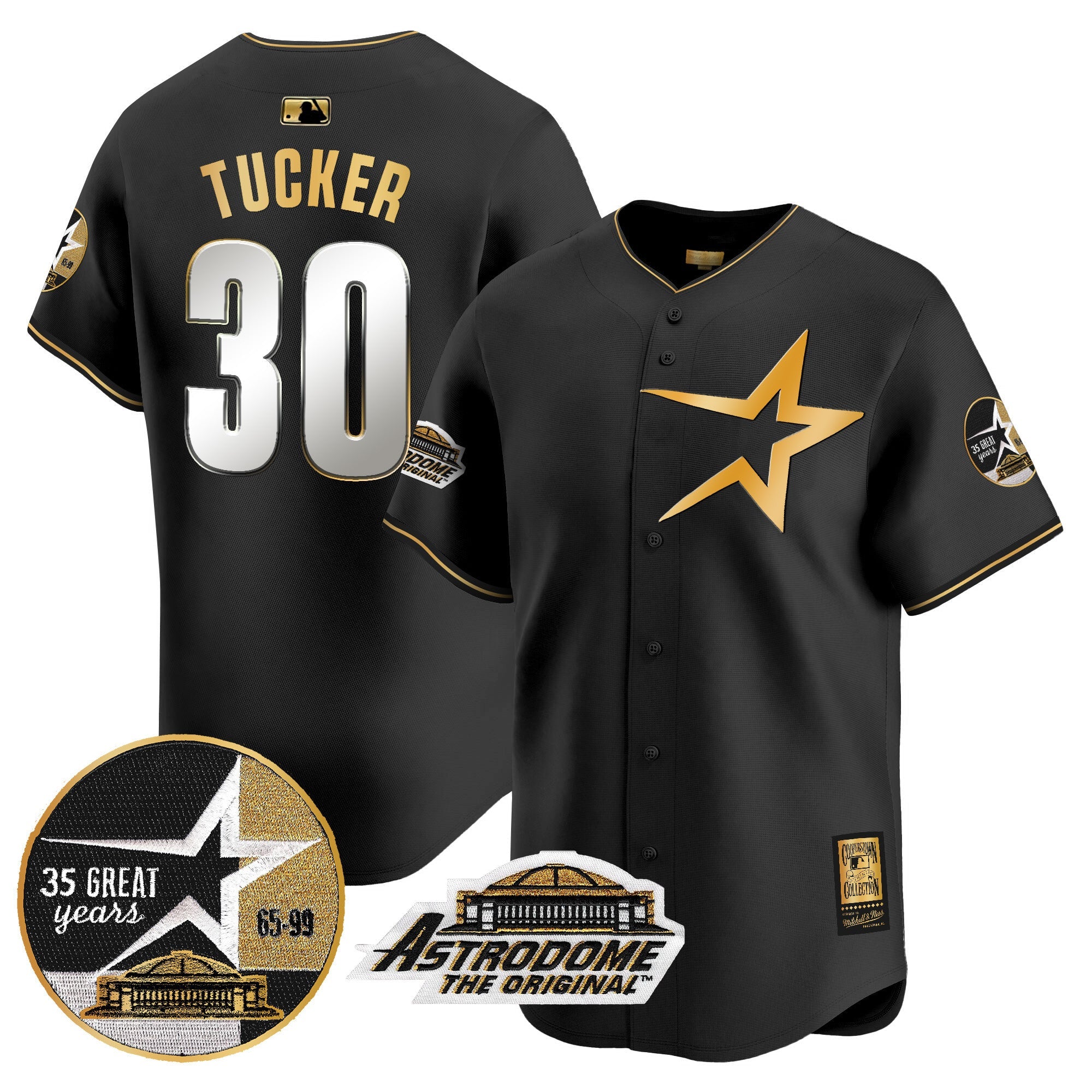 Men’s 1999 Throwback 35th & Astrodome Patch Vapor Premier Limited Jersey