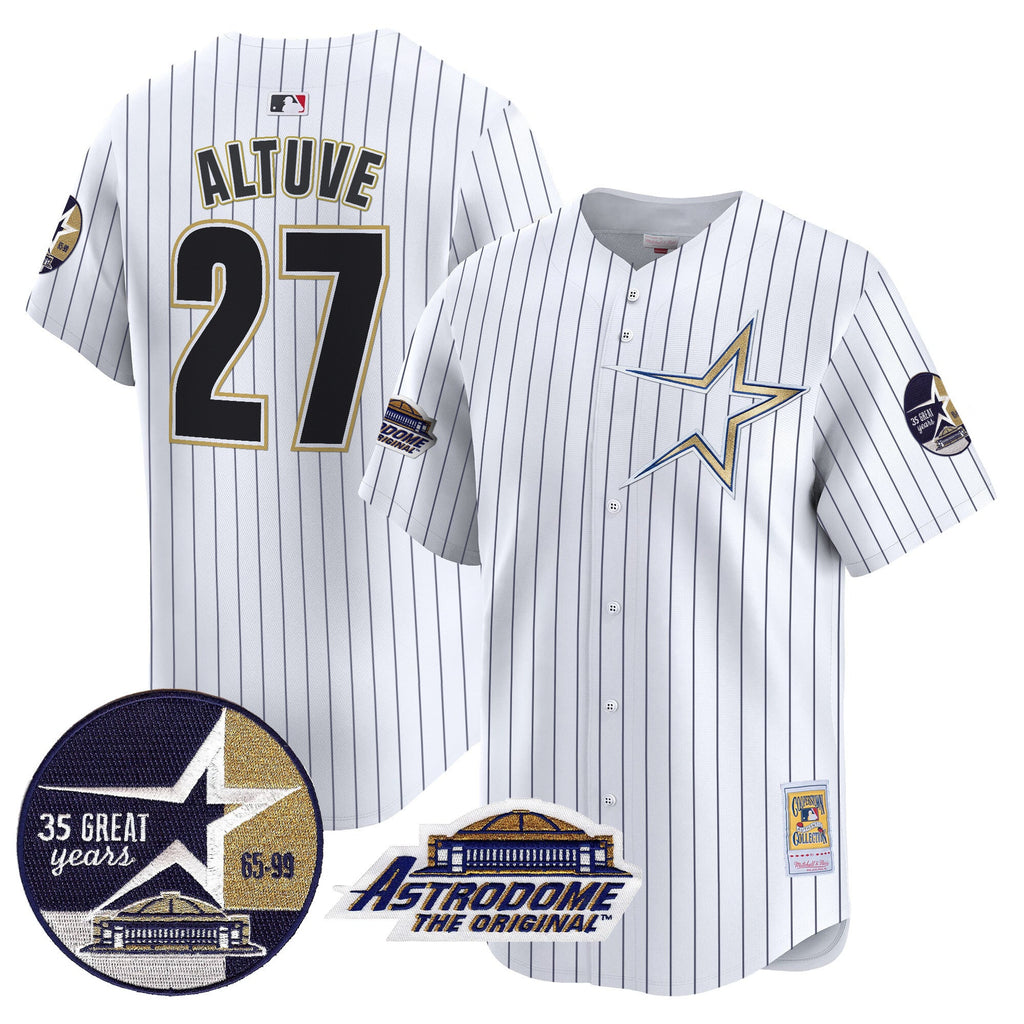 Men’s 1999 Throwback 35th & Astrodome Patch Vapor Premier Limited Jersey