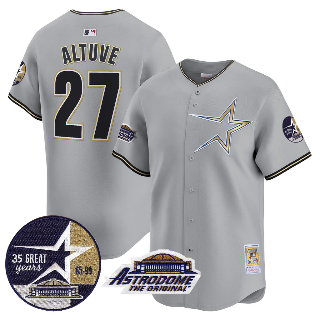 Men’s 1999 Throwback 35th & Astrodome Patch Vapor Premier Limited Jersey