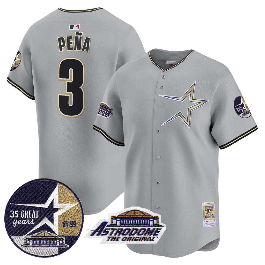 Men’s 1999 Throwback 35th & Astrodome Patch Vapor Premier Limited Jersey
