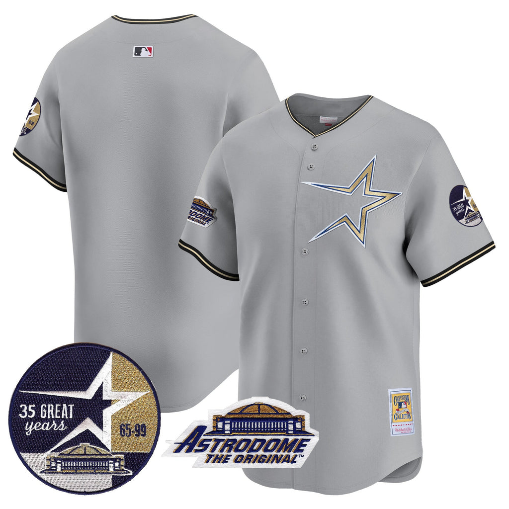 Men’s 1999 Throwback 35th & Astrodome Patch Vapor Premier Limited Jersey