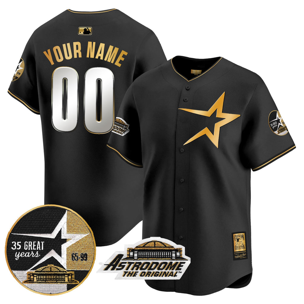 1999 Throwback 35th & Astrodome Patch Vapor Premier Limited Custom Jersey