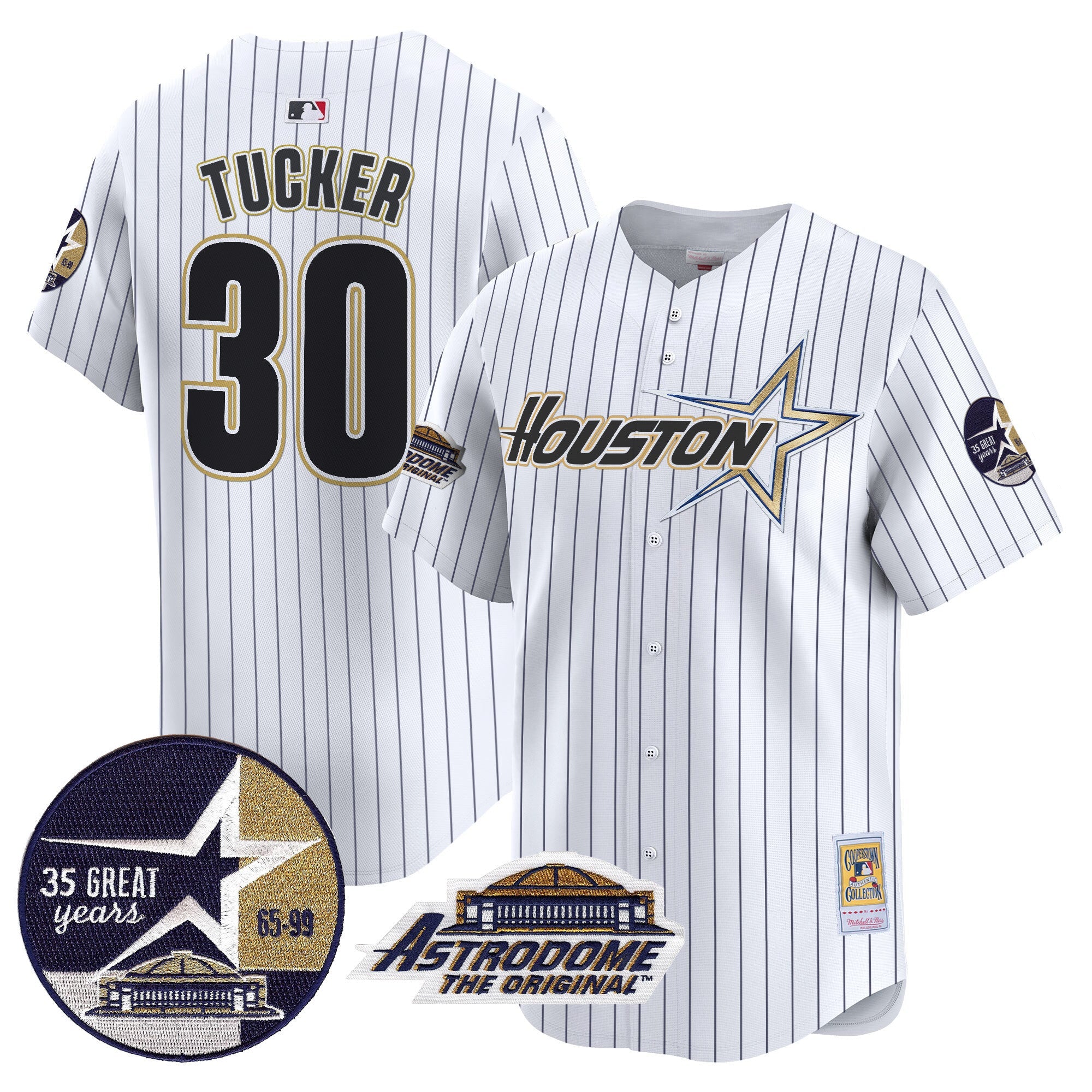 Men’s 1999 Throwback 35th & Astrodome Patch Vapor Premier Limited Jersey V2