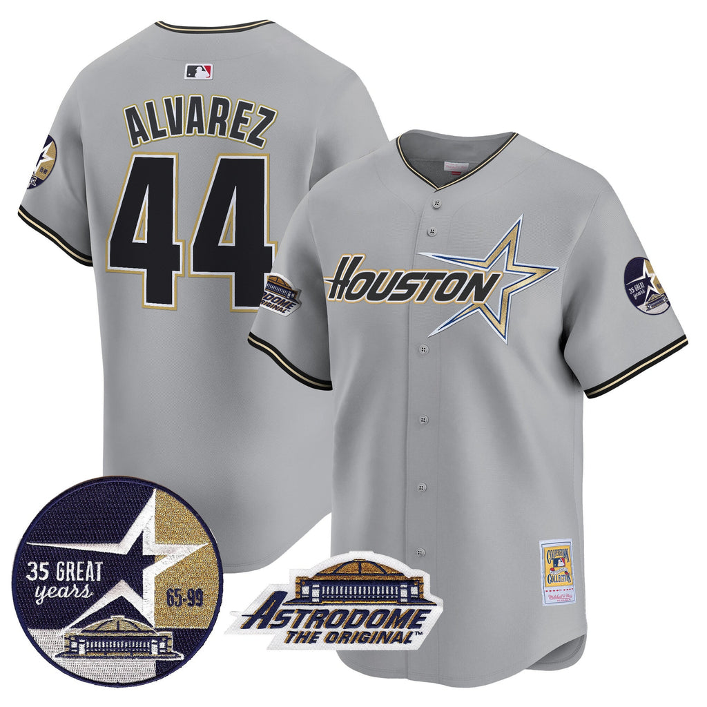 Men’s 1999 Throwback 35th & Astrodome Patch Vapor Premier Limited Jersey V2