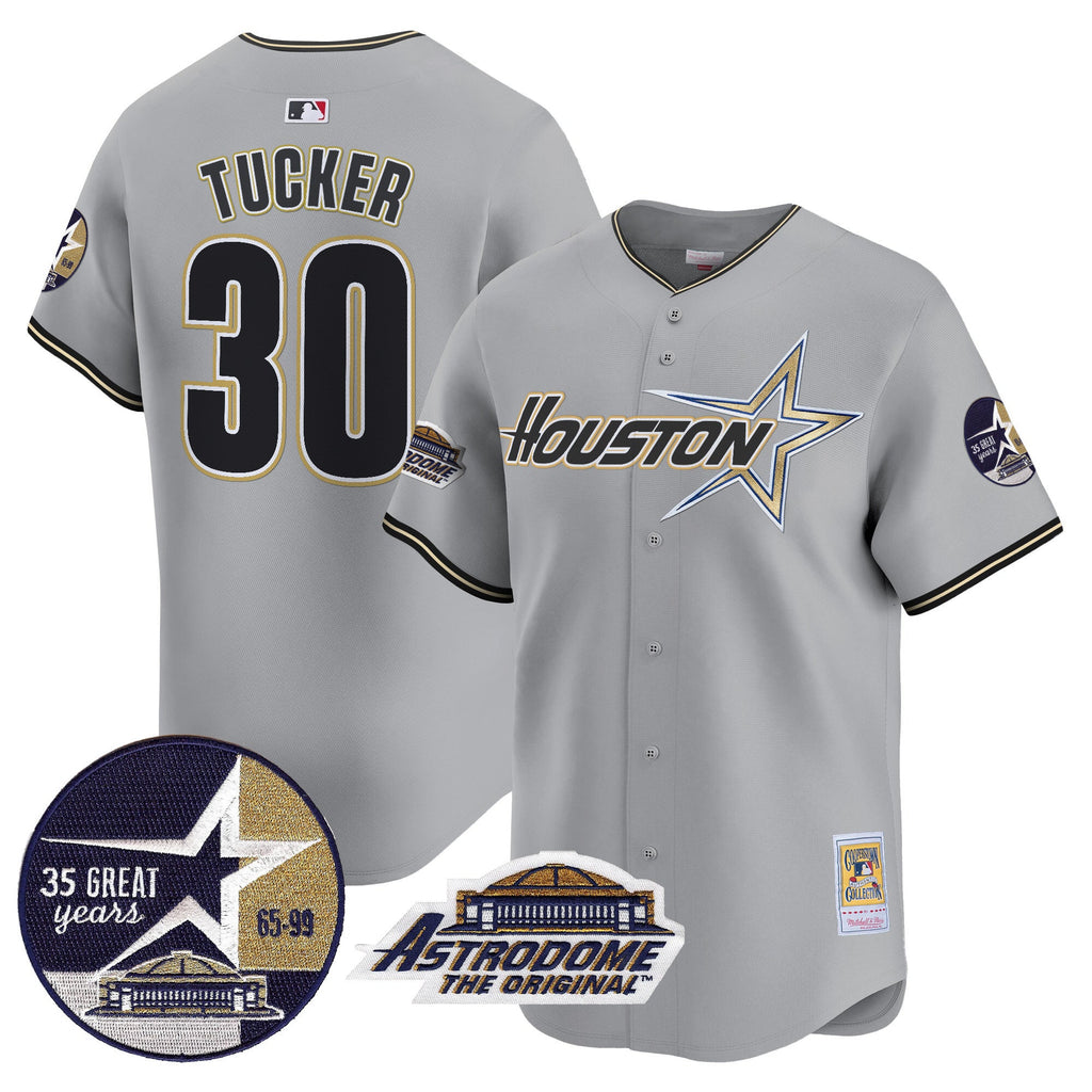 Men’s 1999 Throwback 35th & Astrodome Patch Vapor Premier Limited Jersey V2