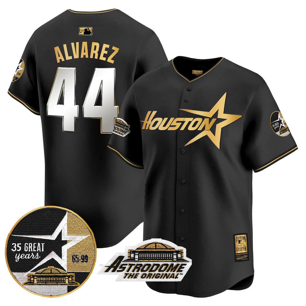 Men’s 1999 Throwback 35th & Astrodome Patch Vapor Premier Limited Jersey V2