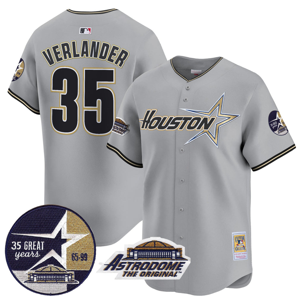 Men’s 1999 Throwback 35th & Astrodome Patch Vapor Premier Limited Jersey V2