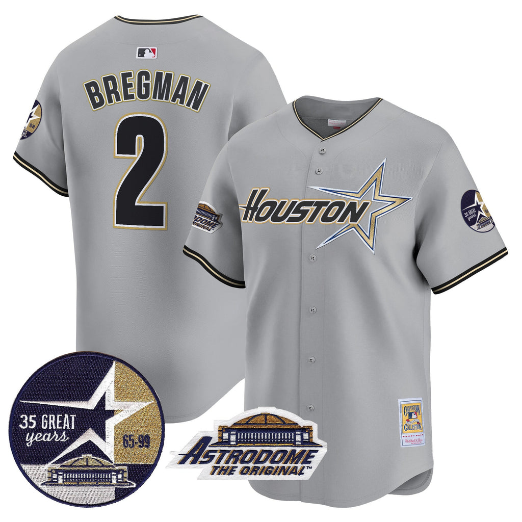 Men’s 1999 Throwback 35th & Astrodome Patch Vapor Premier Limited Jersey V2
