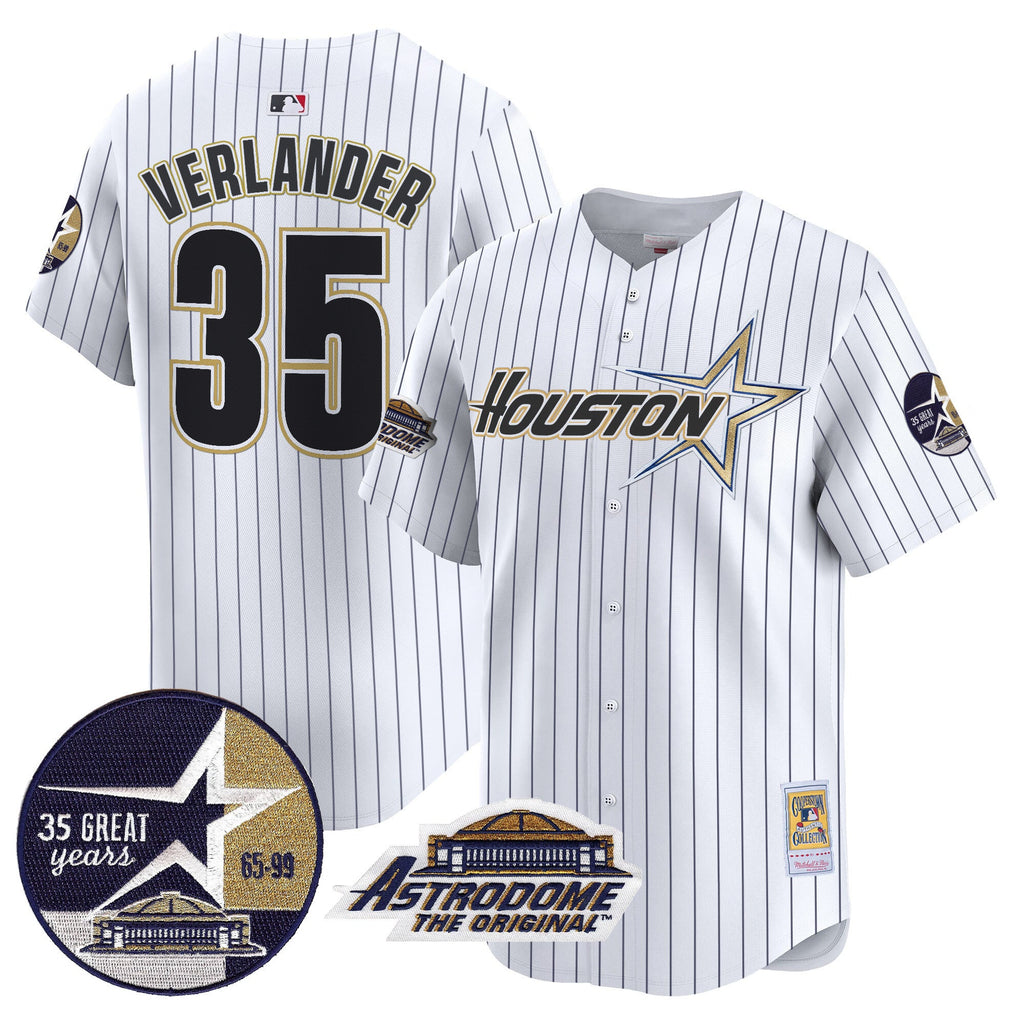 Men’s 1999 Throwback 35th & Astrodome Patch Vapor Premier Limited Jersey V2