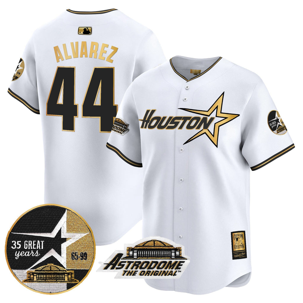 Men’s 1999 Throwback 35th & Astrodome Patch Vapor Premier Limited Jersey V2