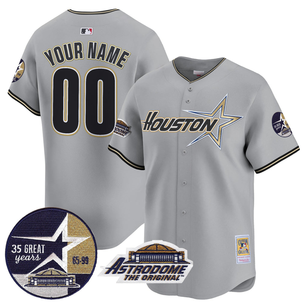 1999 Throwback 35th & Astrodome Patch Vapor Premier Limited Custom Jersey V2