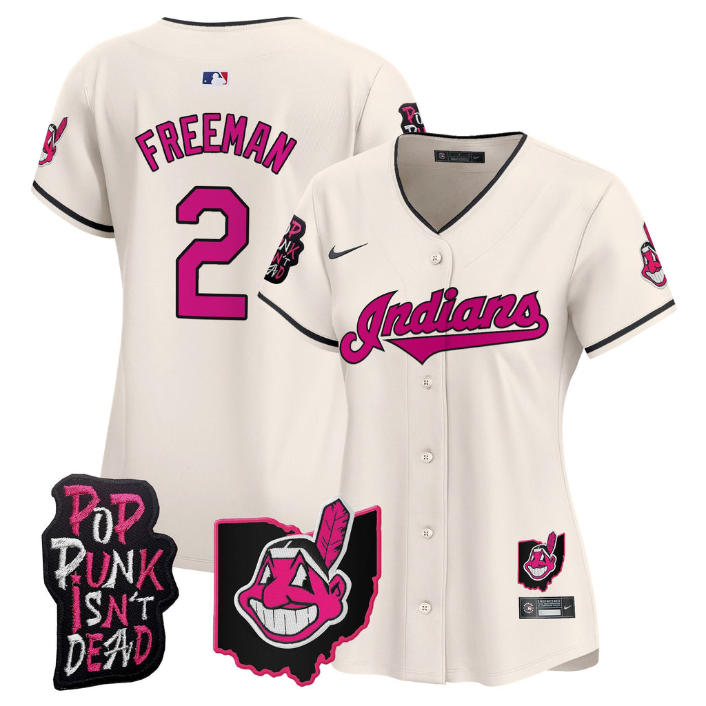 Women’s Cleveland Indians MGK Patch Vapor Premier Limited Jersey