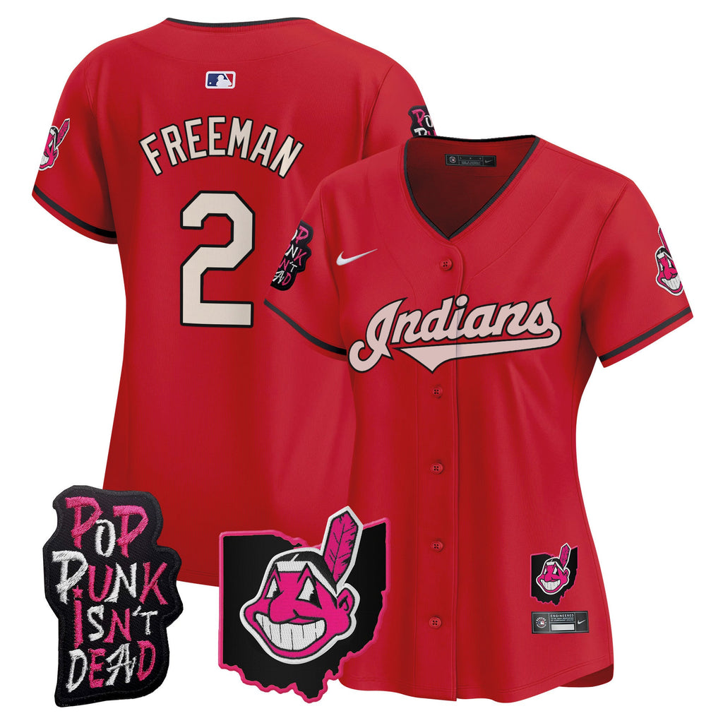 Women’s Cleveland Indians MGK Patch Vapor Premier Limited Jersey