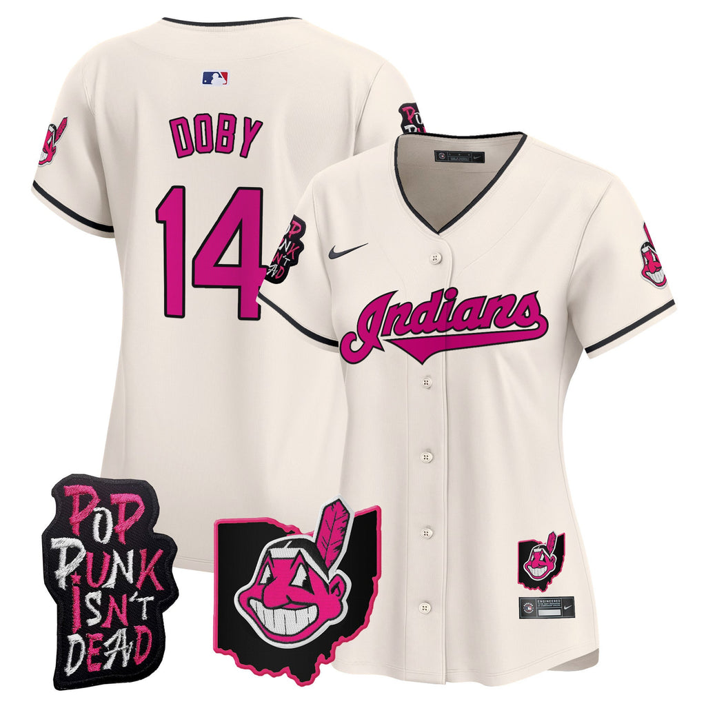 Women’s Cleveland Indians MGK Patch Vapor Premier Limited Jersey