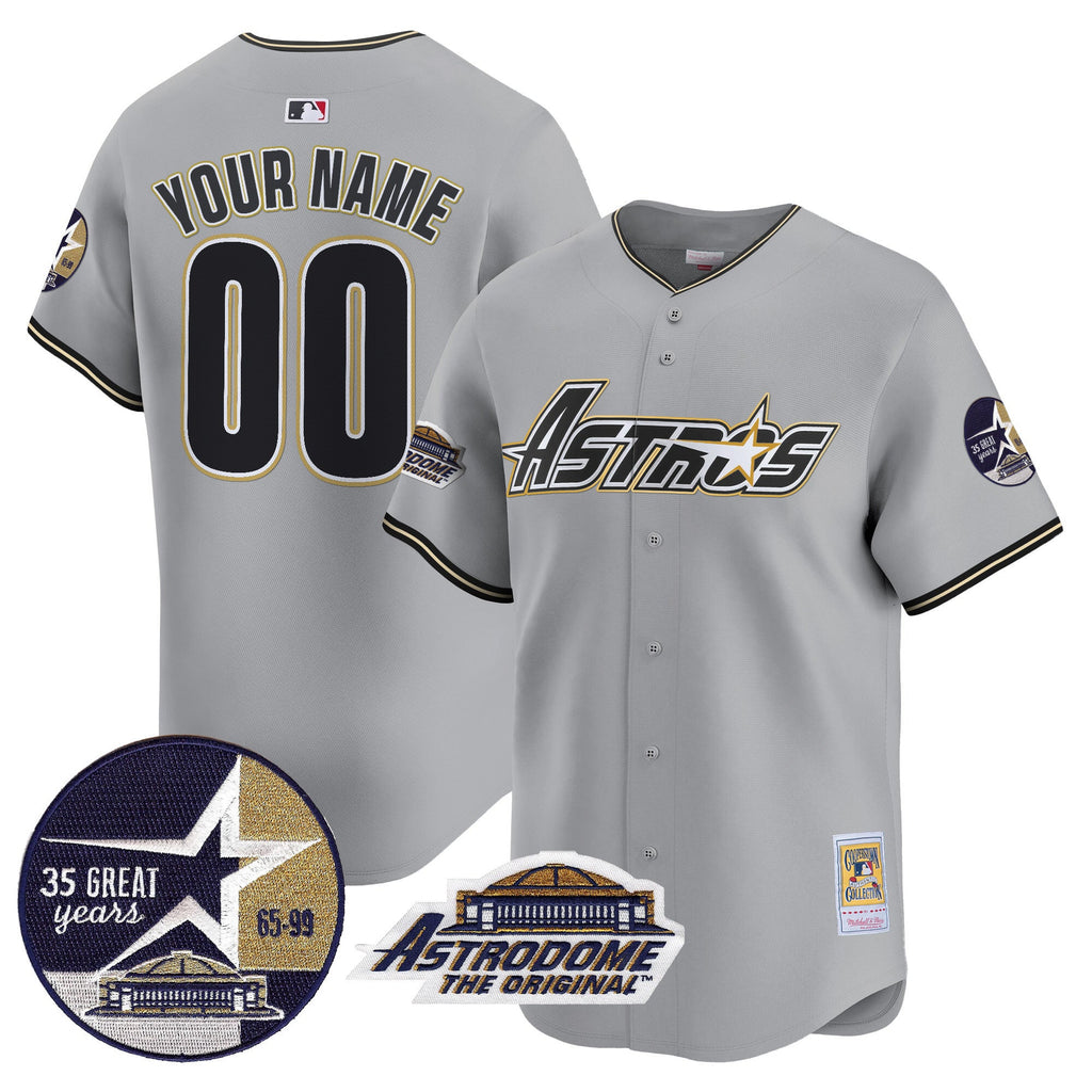 1999 Throwback 35th & Astrodome Patch Vapor Premier Limited Custom Jersey V3