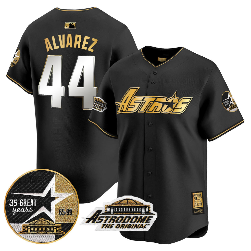 Men’s 1999 Throwback 35th & Astrodome Patch Vapor Premier Limited Jersey V3