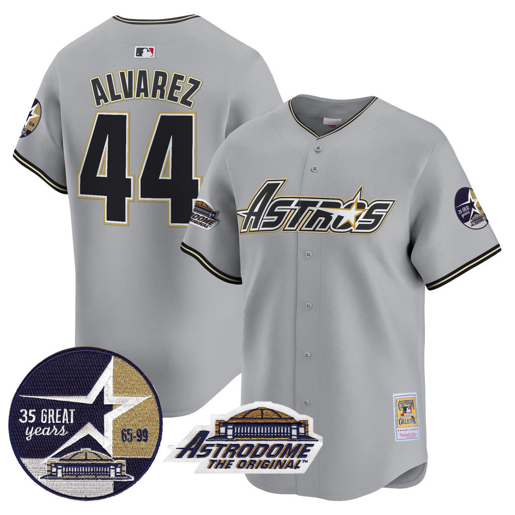 Men’s 1999 Throwback 35th & Astrodome Patch Vapor Premier Limited Jersey V3