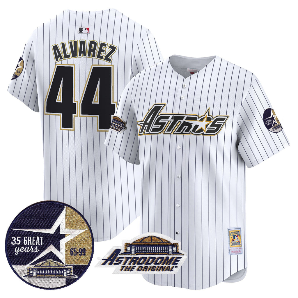 Men’s 1999 Throwback 35th & Astrodome Patch Vapor Premier Limited Jersey V3
