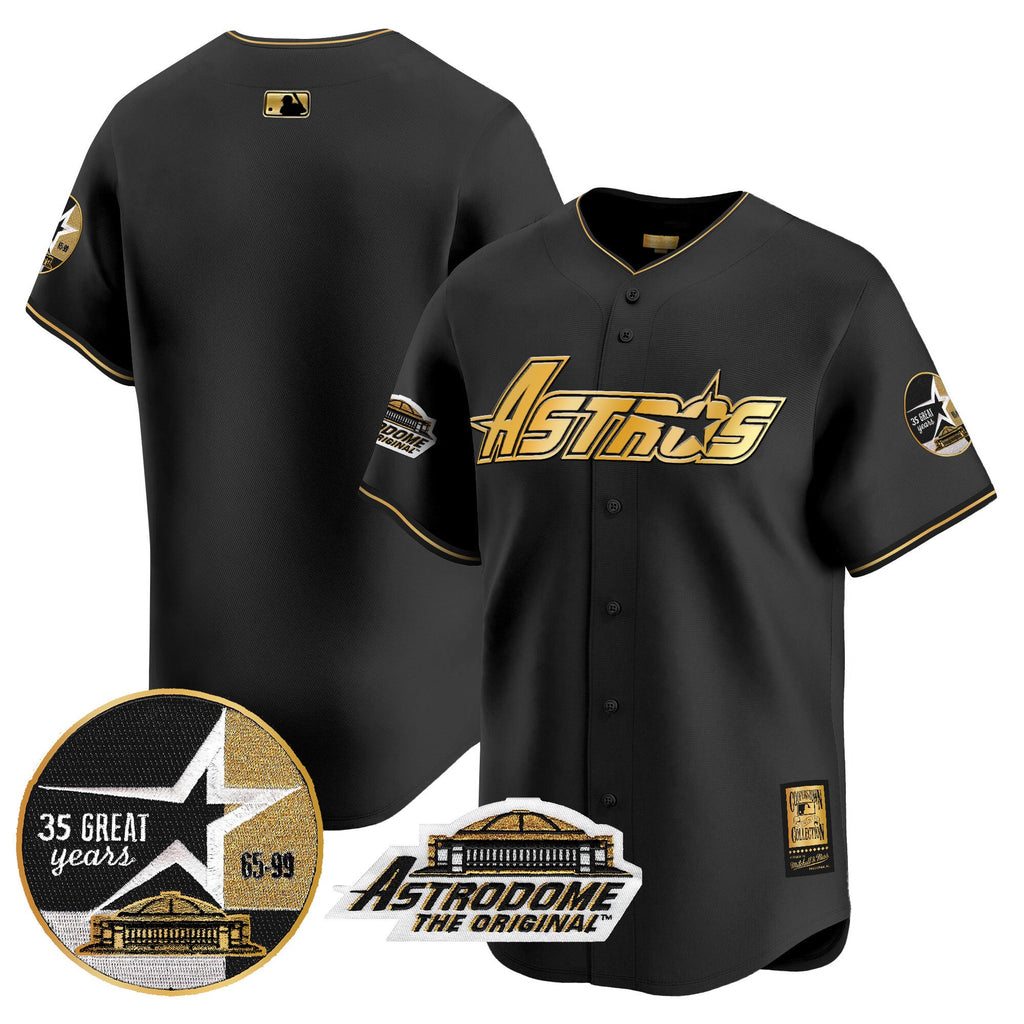 Men’s 1999 Throwback 35th & Astrodome Patch Vapor Premier Limited Jersey V3