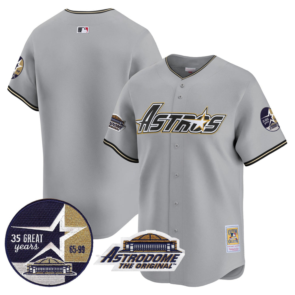 Men’s 1999 Throwback 35th & Astrodome Patch Vapor Premier Limited Jersey V3