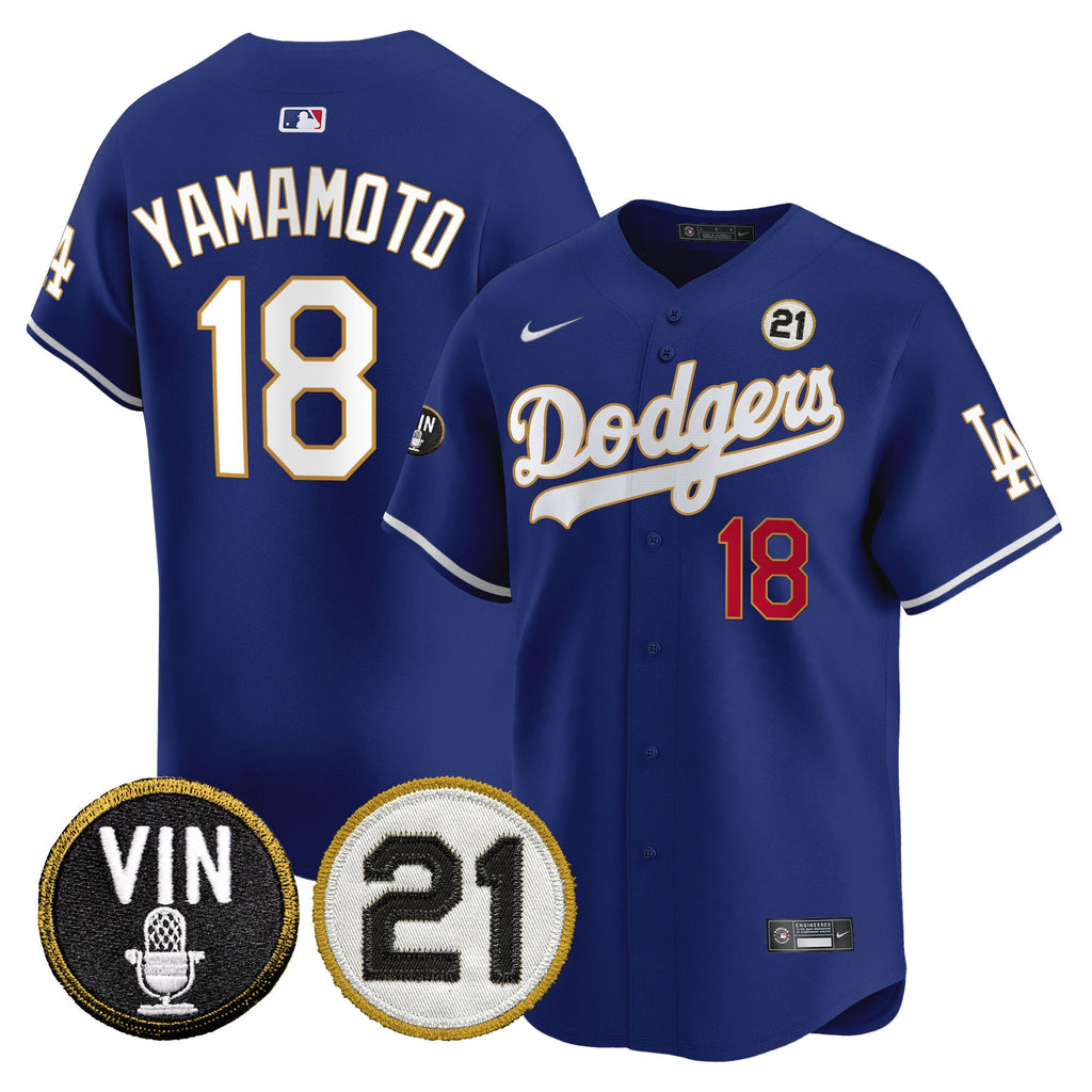 Men’s Vin & Roberto Patch Gold Trim Vapor Premier Limited Jersey