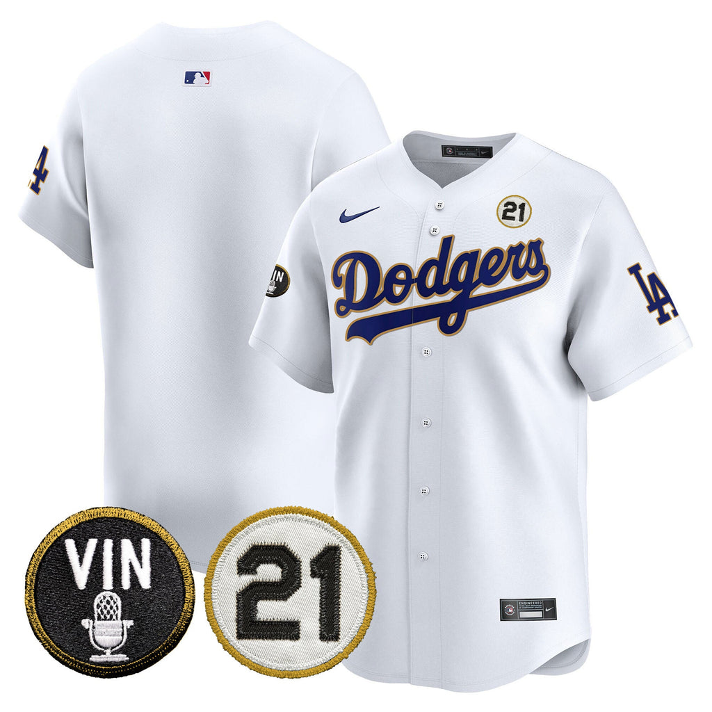 Men’s Vin & Roberto Patch Gold Trim Vapor Premier Limited Jersey