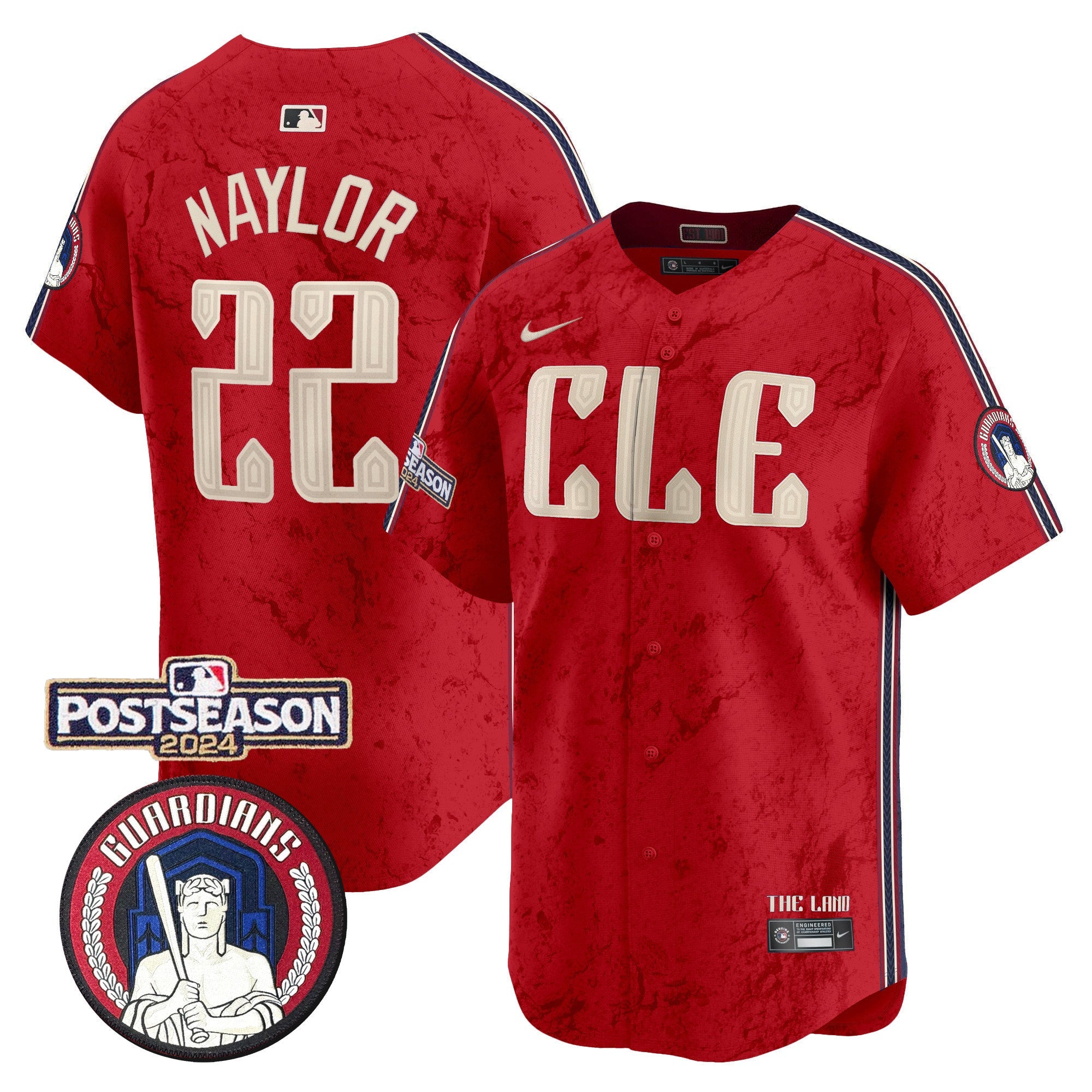 Men’s Cleveland 2024 Postseason Patch City Connect Vapor Premier Limited Jersey