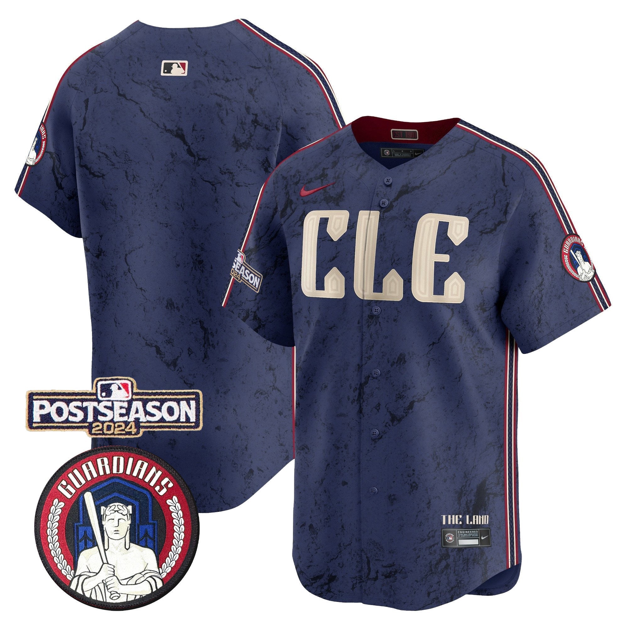 Men’s Cleveland 2024 Postseason Patch City Connect Vapor Premier Limited Jersey