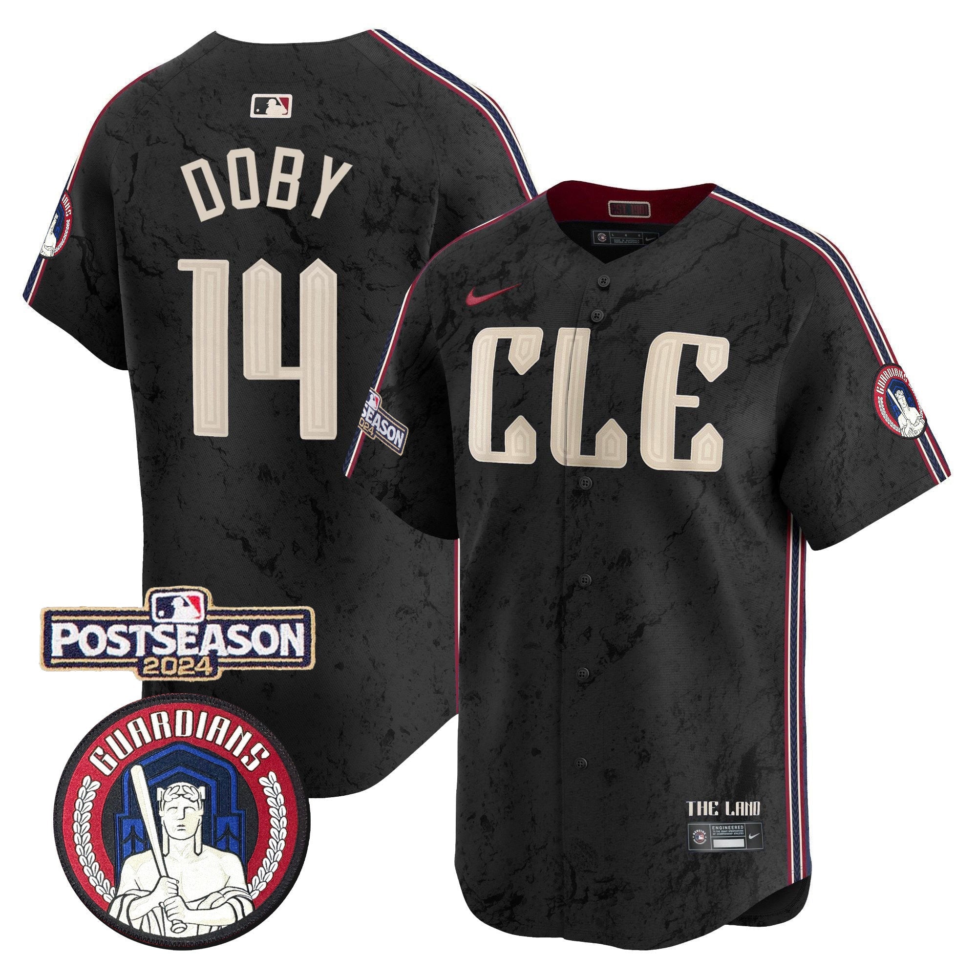Men’s Cleveland 2024 Postseason Patch City Connect Vapor Premier Limited Jersey