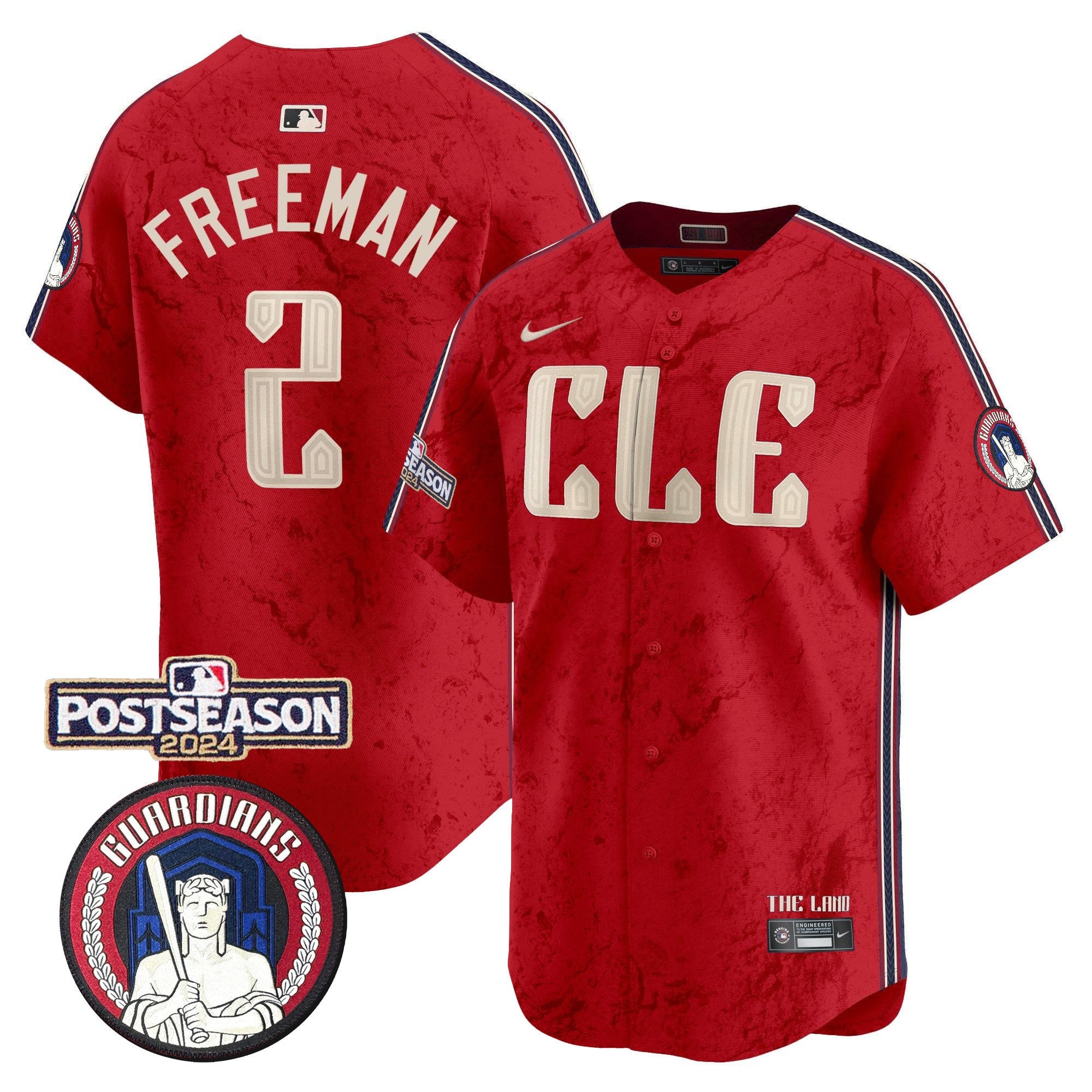 Men’s Cleveland 2024 Postseason Patch City Connect Vapor Premier Limited Jersey