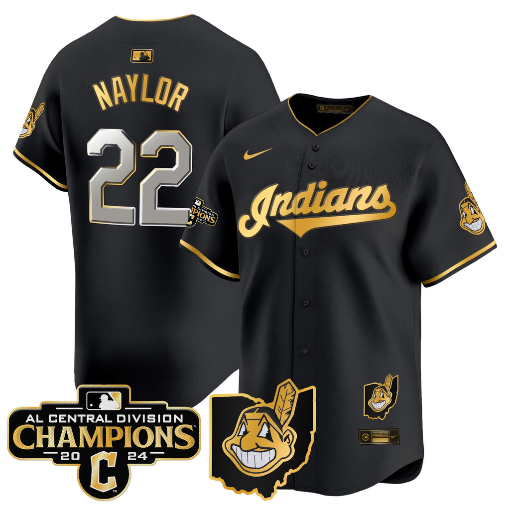 Men’s Cleveland Indians 2024 AL Central Division Champions Vapor Premier Limited Jersey