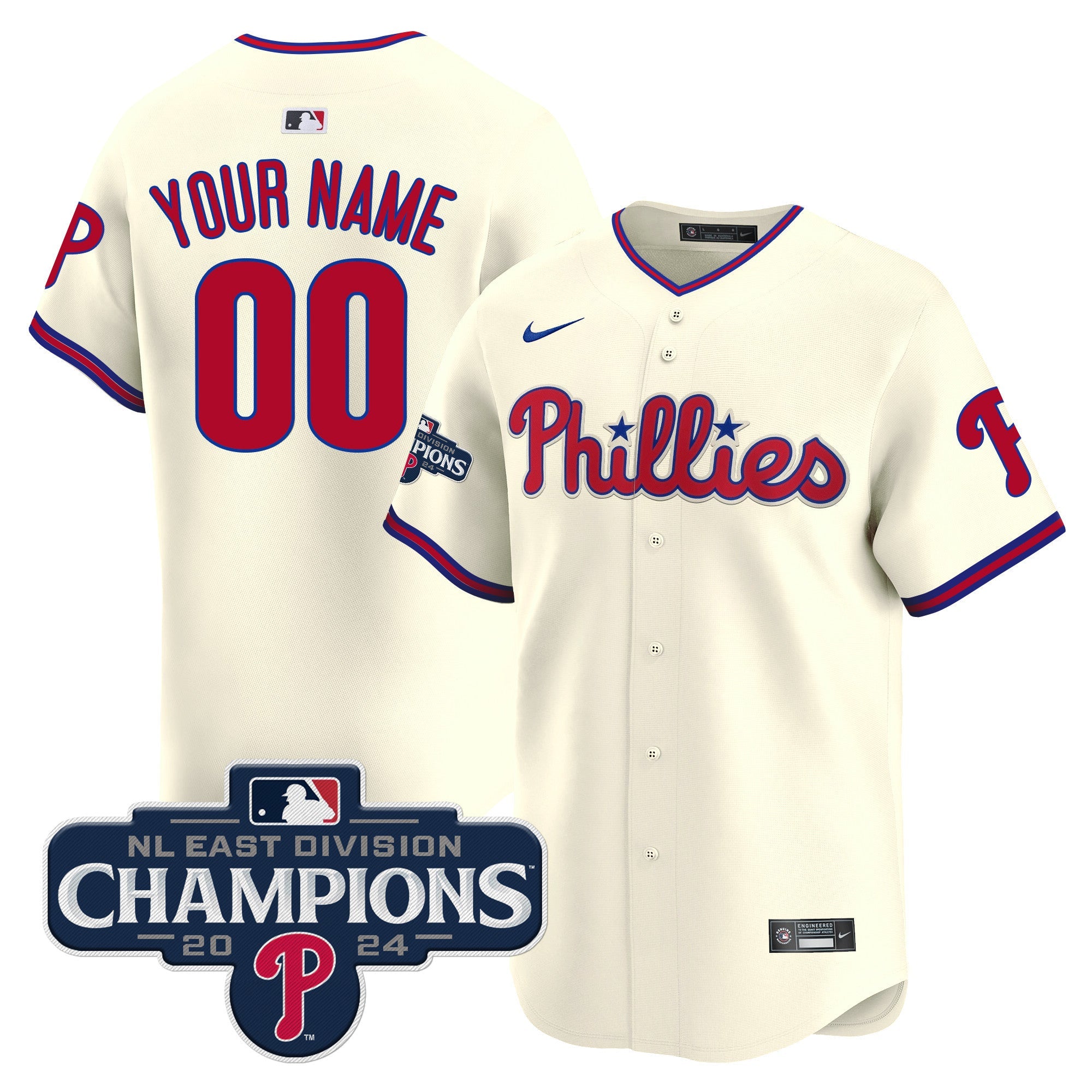 2024 NL East Division Champions Gold Vapor Premier Limited Custom Jersey
