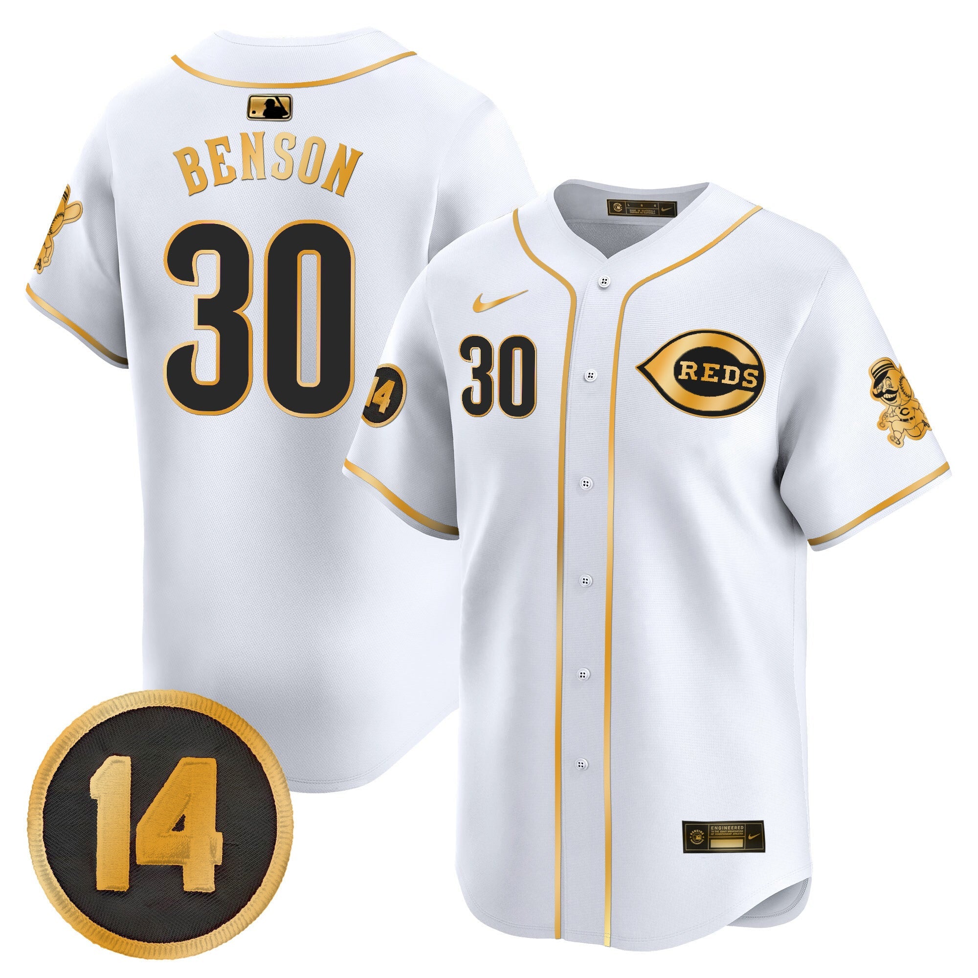 Men’s Cincinnati Pete Rose Patch Vapor Premier Limited Jersey