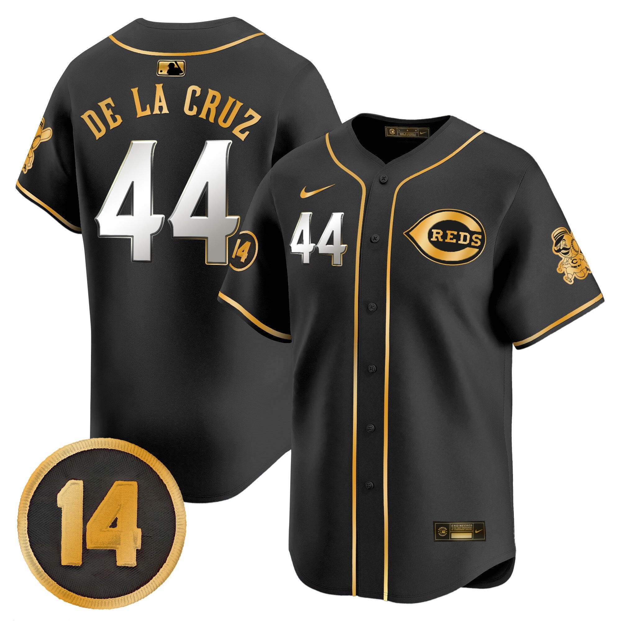 Men’s Cincinnati Pete Rose Patch Vapor Premier Limited Jersey