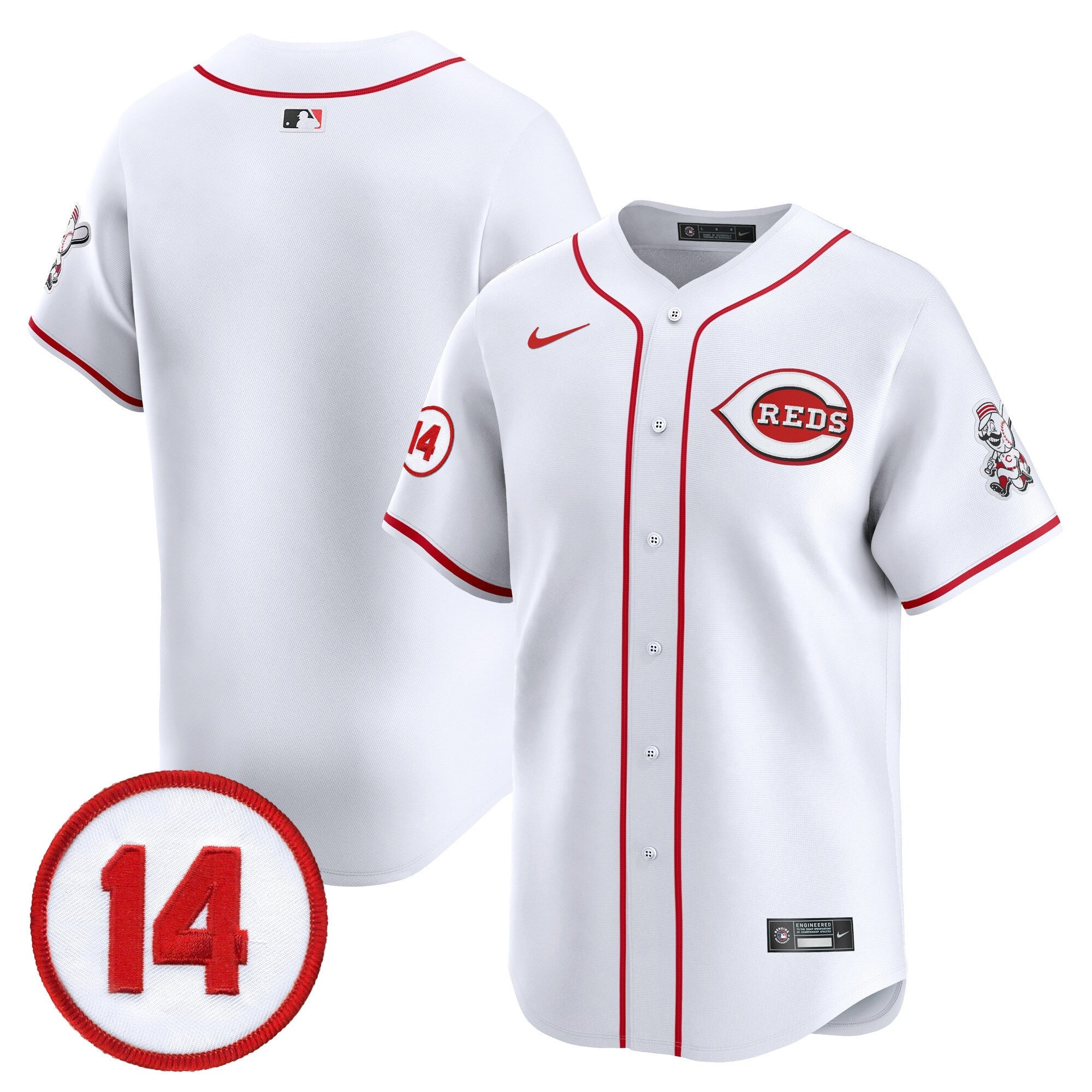 Men’s Cincinnati Pete Rose Patch Vapor Premier Limited Jersey