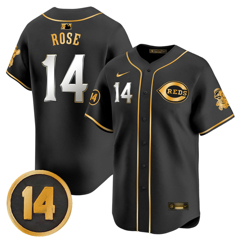 Youth’s Cincinnati Pete Rose Patch Vapor Premier Limited Jersey