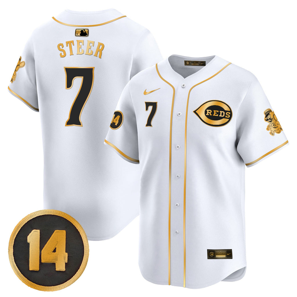 Men’s Cincinnati Pete Rose Patch Vapor Premier Limited Jersey