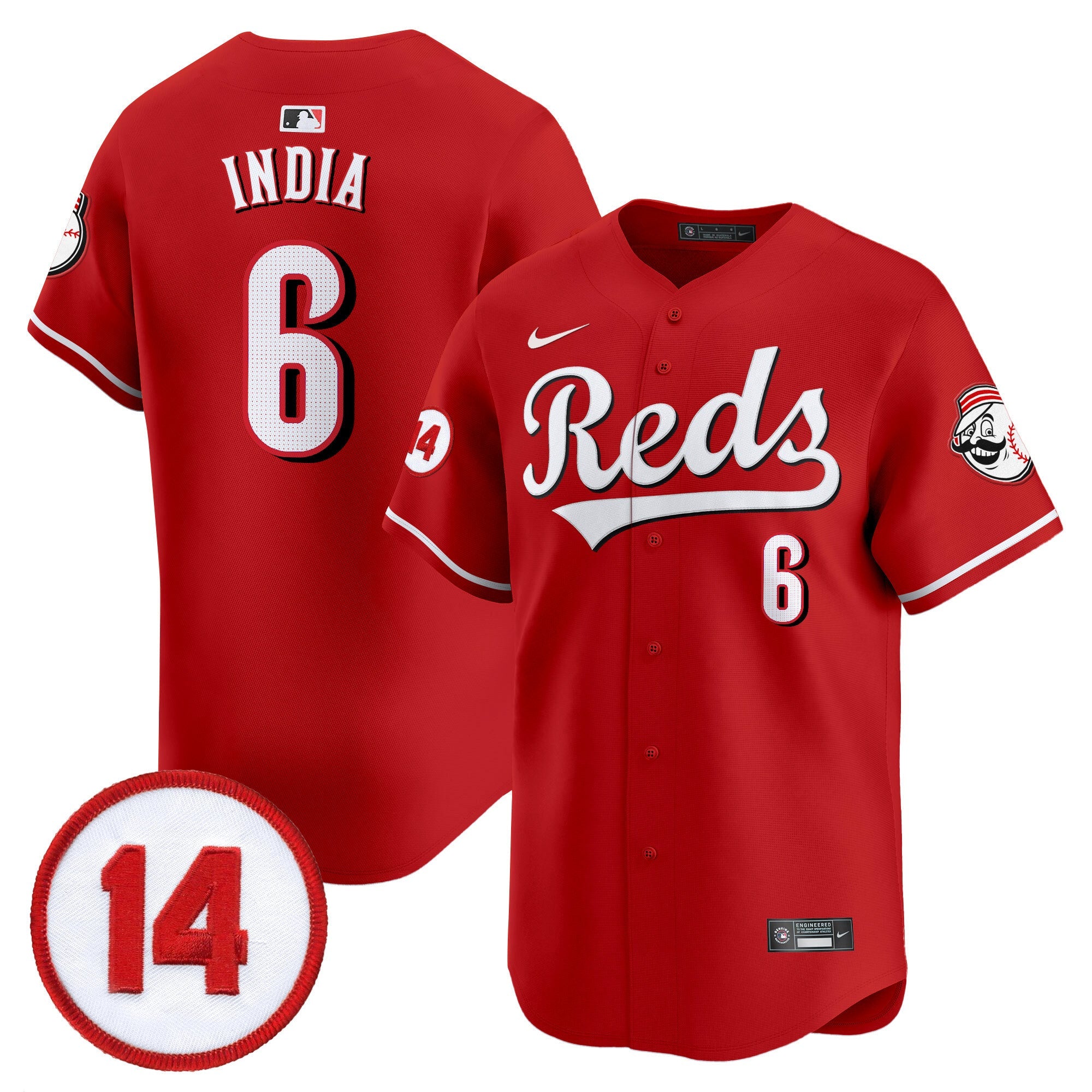 Men’s Cincinnati Pete Rose Patch Vapor Premier Limited Jersey