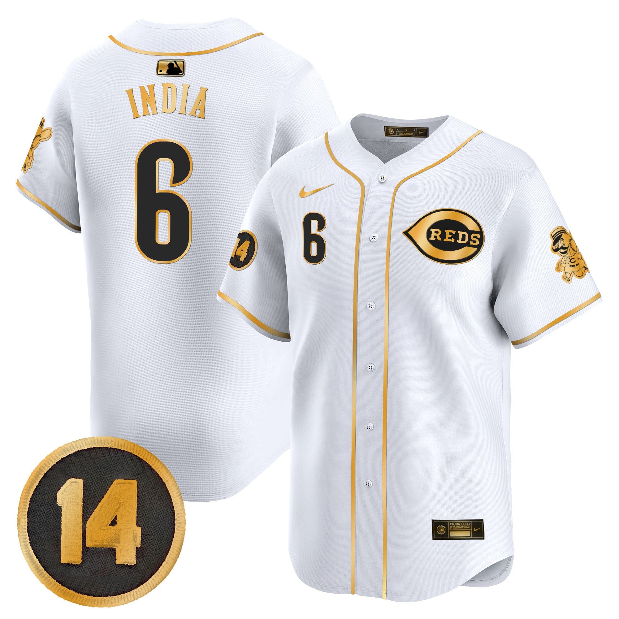 Men’s Cincinnati Pete Rose Patch Vapor Premier Limited Jersey