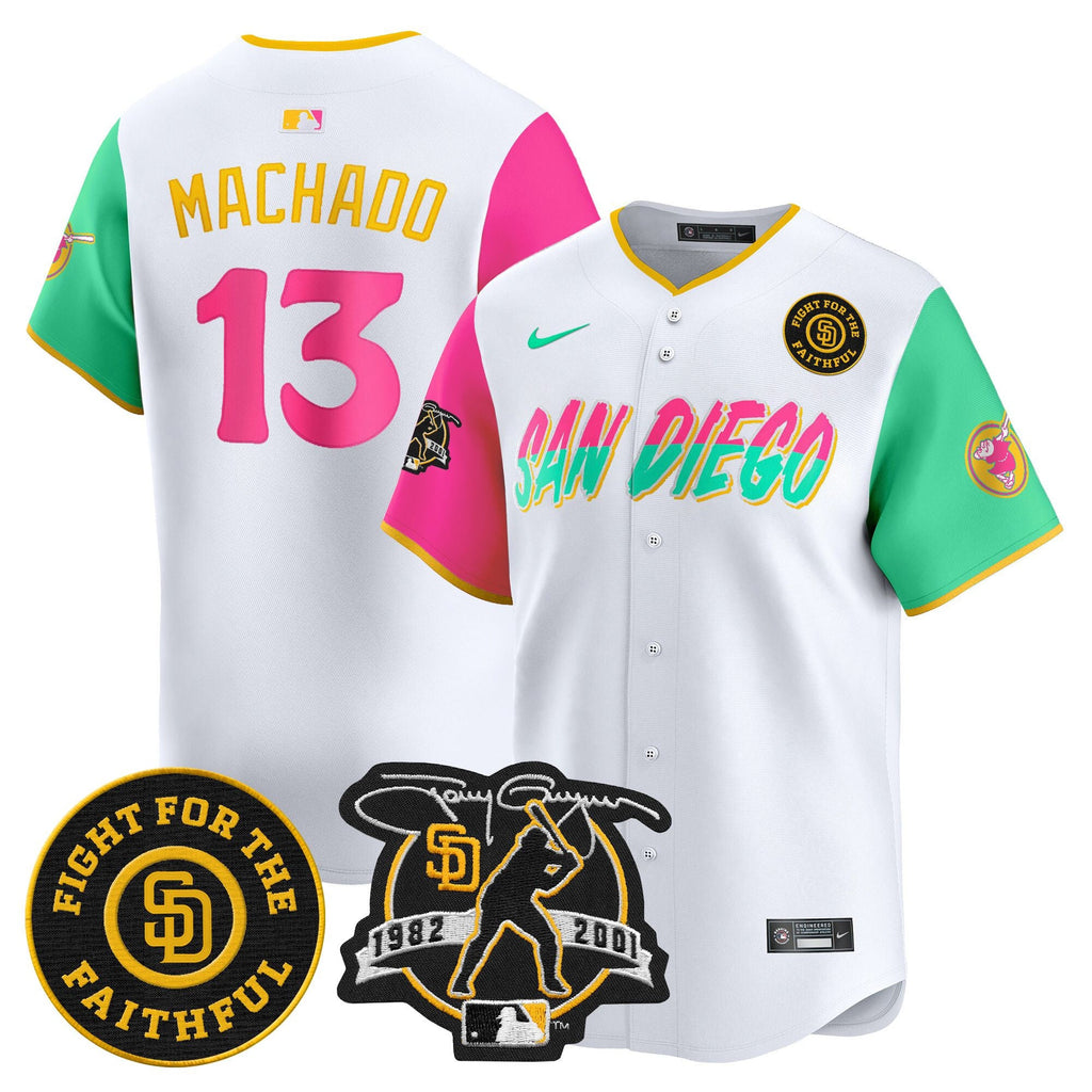 Men’s Tony Gwynn & Faithful Patch Vapor Premier Limited Jersey