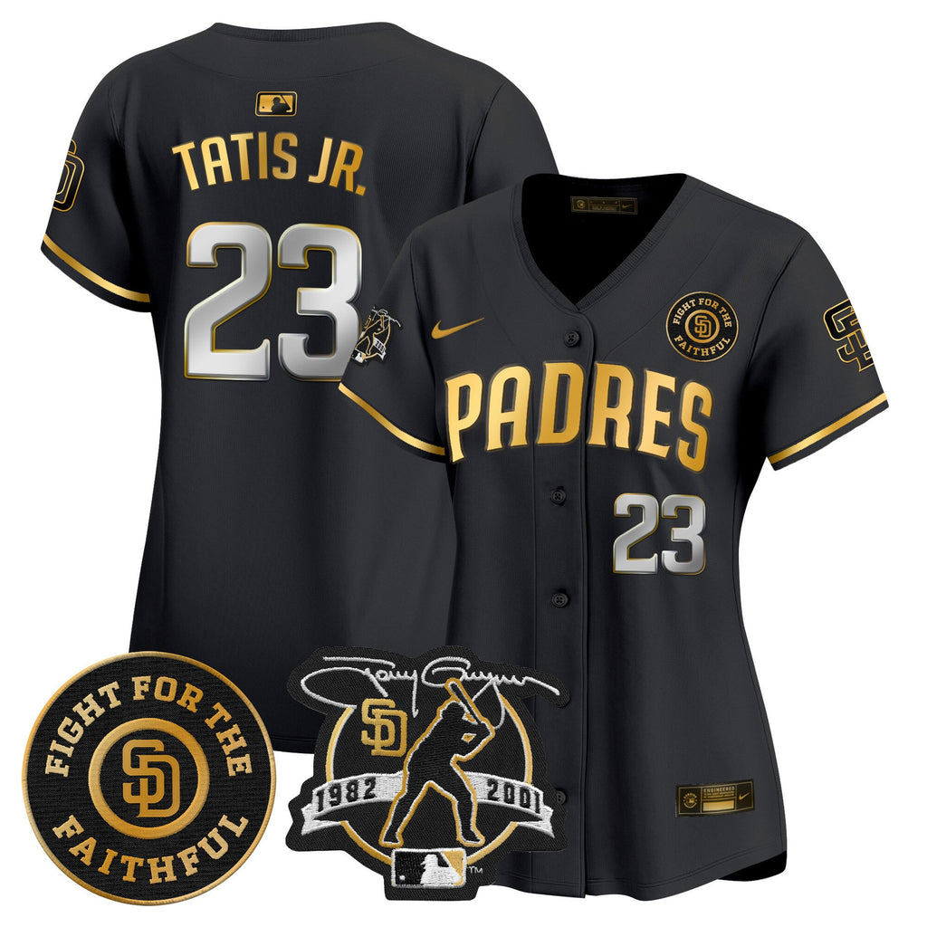 Women’s Tony Gwynn & Faithful Patch Vapor Premier Limited Jersey