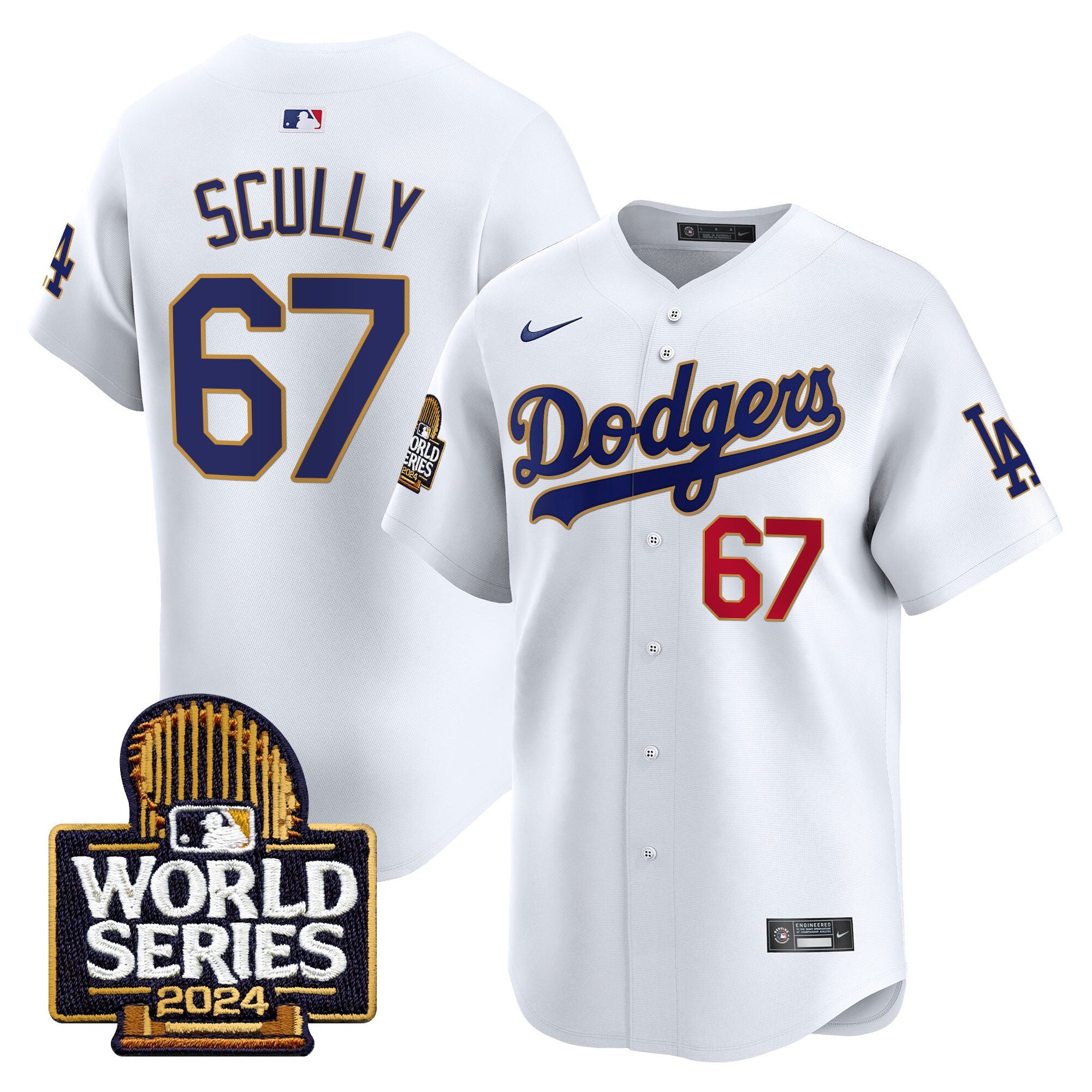 Men’s 2024 World Series Gold Trim Vapor Premier Limited Jersey