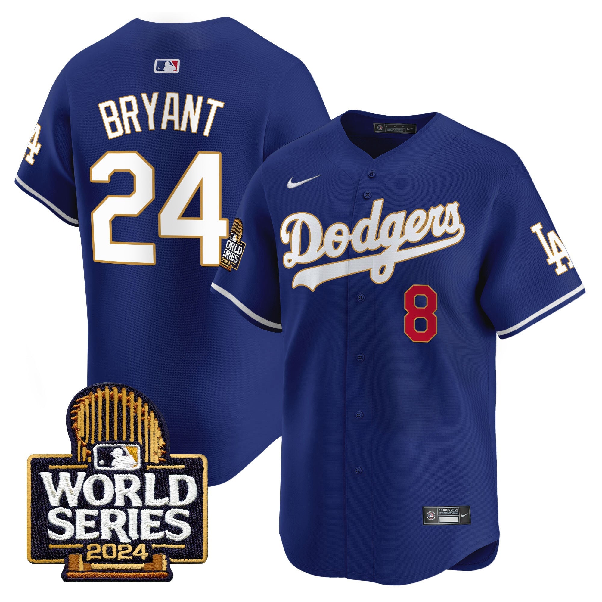 Men’s 2024 World Series Gold Trim Vapor Premier Limited Jersey