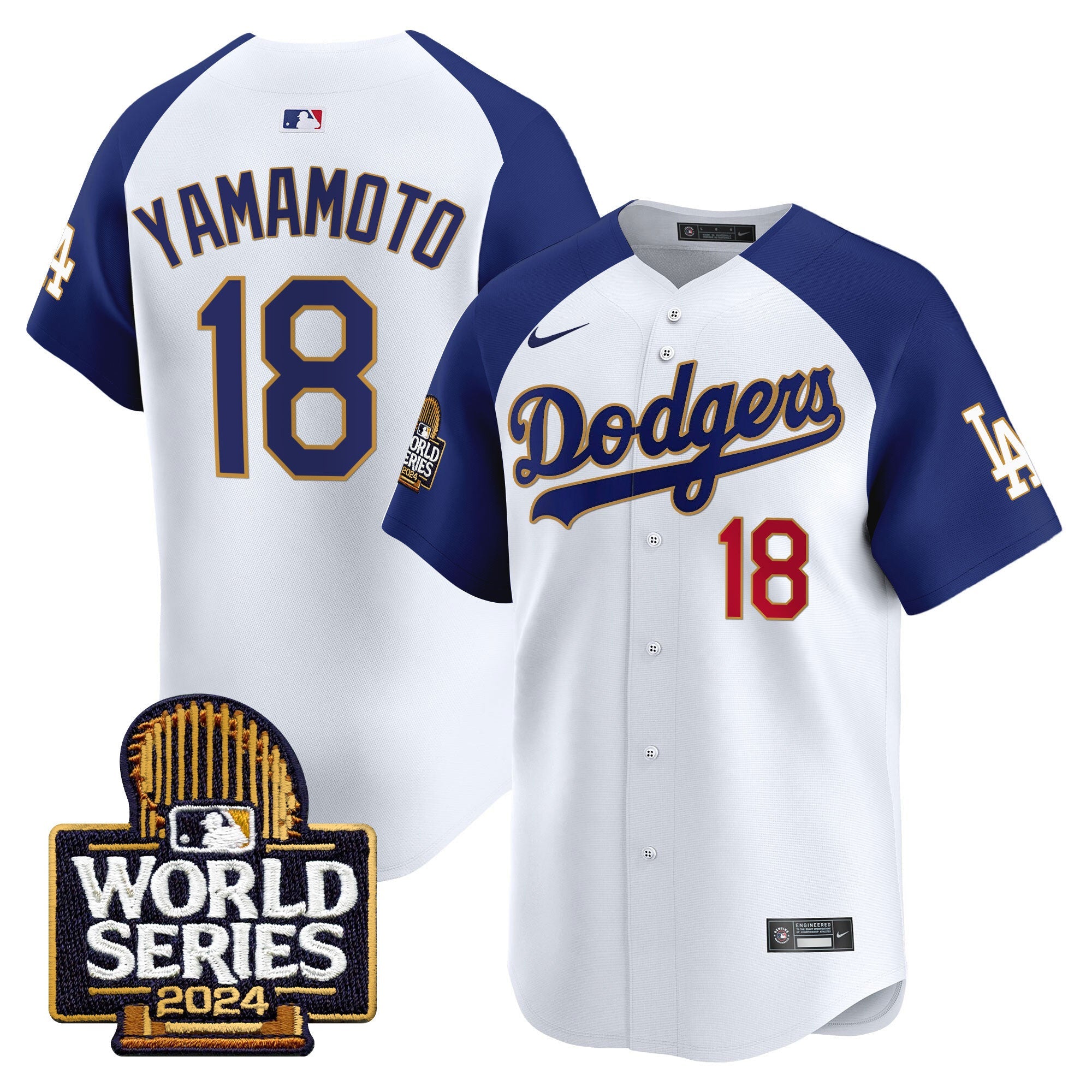 Men’s 2024 World Series Gold Trim Vapor Premier Limited Jersey