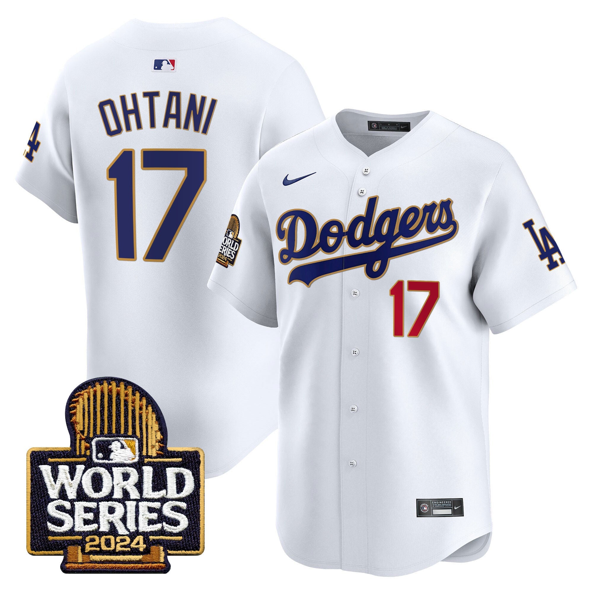 Men’s 2024 World Series Gold Trim Vapor Premier Limited Jersey