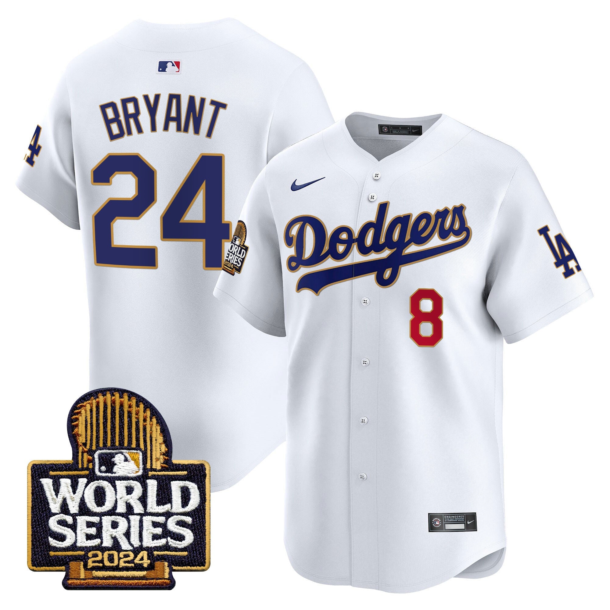 Men’s 2024 World Series Gold Trim Vapor Premier Limited Jersey